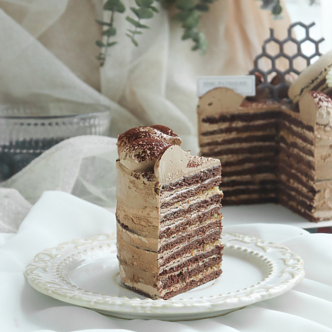 Double Chocolate 6" Honey Layer Cake