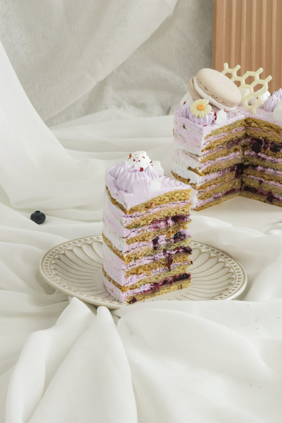 Blueberry Cream Cheese 6&Quot; Honey Layer Cake