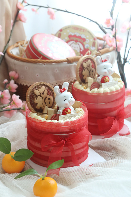 CNY Rabbit Orange Medovik Honey Cake