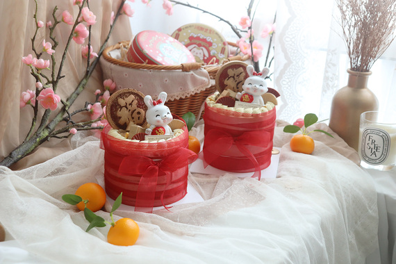 CNY Rabbit Orange Medovik Cake