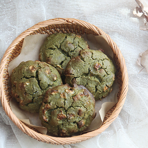 Matcha Mochi Soft Cookies (6Pcs)