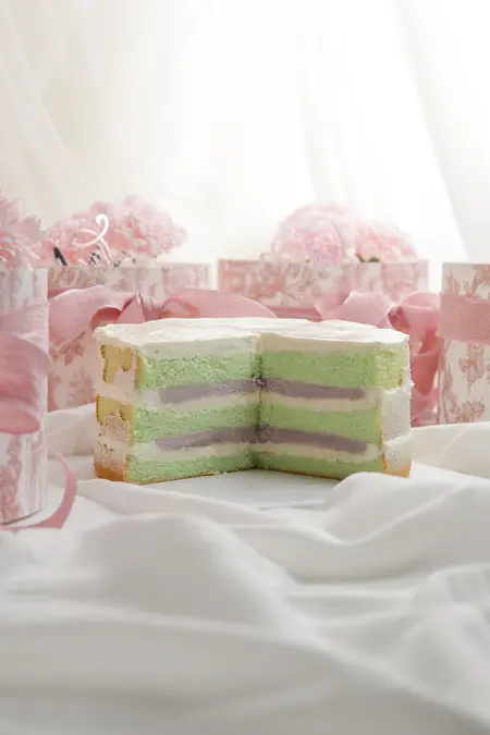 Honoring Mom'S Love With Our Taro Pandan Coconut Bliss Cake 31 Filling Copy