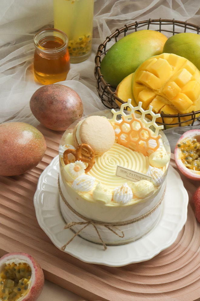 Mango Passionfruit 8" Honey Layer Cake