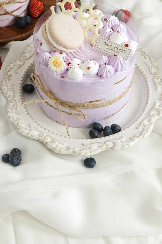 Blueberry Cream Cheese 8" Honey Layer Cake