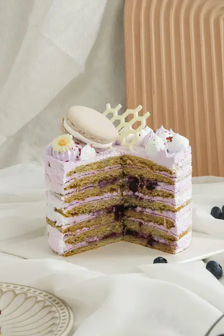 Honoring Mom'S Love With Our Taro Pandan Coconut Bliss Cake 43 Blueberry Cream Cheese 6&Quot; Honey Layer Cake
